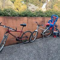 bicicletta seggiolino MTB city bike 