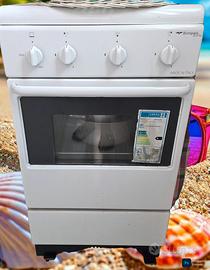 Bompani  Cucina 50X50cm, bianca a gas 4 fuochi