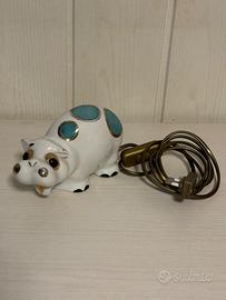 Lampada Ippopotamo Vintage in Ceramica