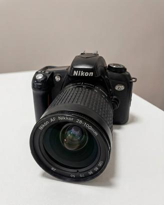 Fotocamera analiga nikon F75 + obiettivo