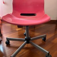 Sedia da ufficio/scrivania girevole,  fucsia