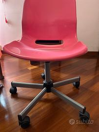 Sedia da ufficio/scrivania girevole,  fucsia