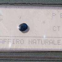 Zaffiro naturale di carati 0,65 - sigillato.