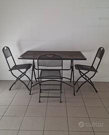 tavolo piu 3 sedie
