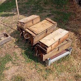 Vecchie casse Militari riuso creativo cm 60/70