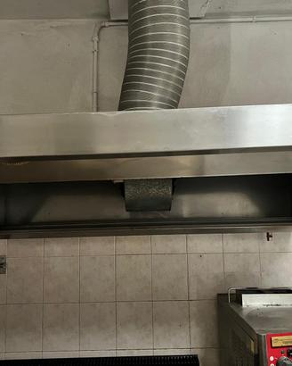 Cappa cucina professionale in acciaio inox