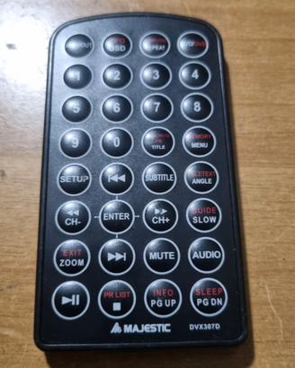 *3307-Telecomando Lettore DVD Portatile Majestic D