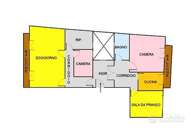 Via S. Marta - Pentavani con porzione di terrazzo
