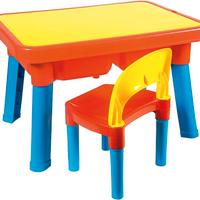 Tavolo per bambini in plastica con sedia