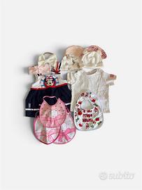 Lotto abbigliamento e accessori neonato