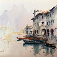 Acquerello di Chioggia di Tornielli