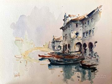 Acquerello di Chioggia di Tornielli