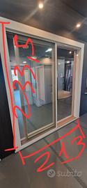 INFISSO SCORREVOLE LEGNO ALLUMINIO