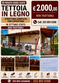 tettoia esterna in legno 
