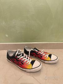 All star converse flame