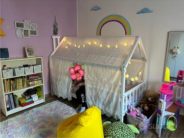 LETTO MONTESSORIANO LEGNO 90x200