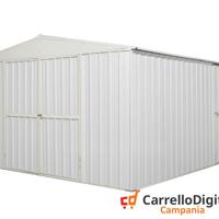 Box prefabbricato in acciaio 360x430cm bianco