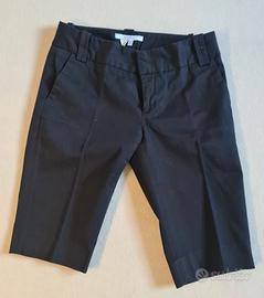 pantaloni al ginocchio neri 