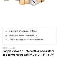 Valvole  a sfere per termosifoni