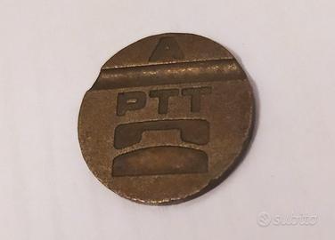 Gettone Telefono A PTT Moneta Bronzo da Collezione