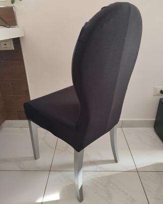 Set 4 sedie in legno robuste – coprisedie inclluse