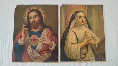 2 Stampe antiche religiose 