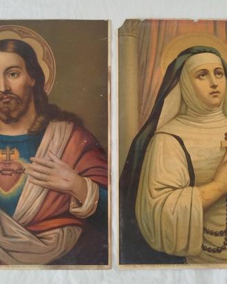 2 Stampe antiche religiose 