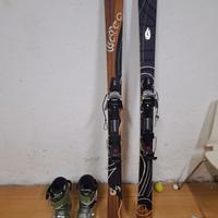 Sci e scarponi telemark usati veramente pochissimo