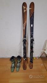 Sci e scarponi telemark usati veramente pochissimo