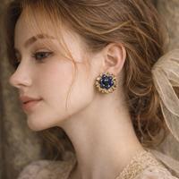 Orecchini vintage Monet con laps