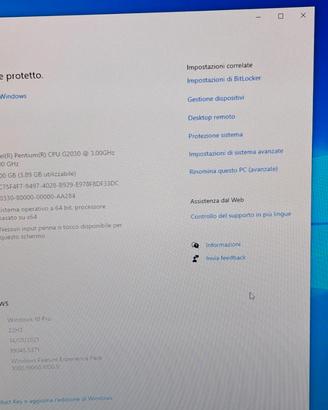PC, tastiera, monitor, stampante 