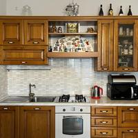 Cucina stile arte povera color noce - lunga 3.15m