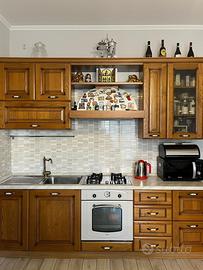 Cucina stile arte povera color noce - lunga 3.15m