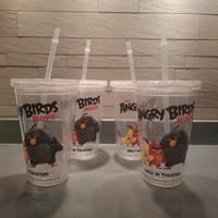 4 bucchieri in plastica Angry Birds 