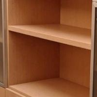 armadio, libreria, scaffale basso frassino