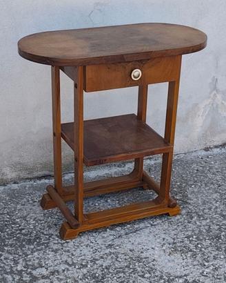 Tavolino Art Déco anni 30/40 in Radica di Noce