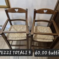 Seggiolone per bambini in legno