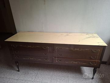 Mobile vintage - arte povera con marmo