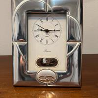 Orologio da tavolo cornice in argenti