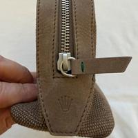 Trousse da viaggio Rolex in tessuto e pelle