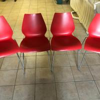 SEDIE KARTELL MAUI ROSSE VINTAGE