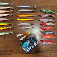 Esche artificiali per seppie e calamari