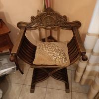 coppia sedie savonarola