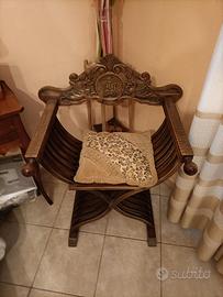 coppia sedie savonarola