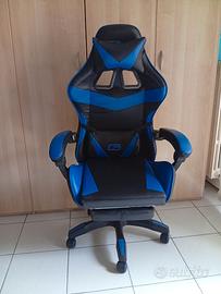 Sedia da gaming ergonomica usata