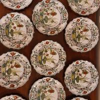 Servizio di 12 piatti antica maiolica di Faenza 