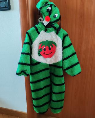 vestito carnevale bambini bruco mela