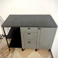 Mobile modulare IKEA ENHET, Piano EKBACKEN grigio