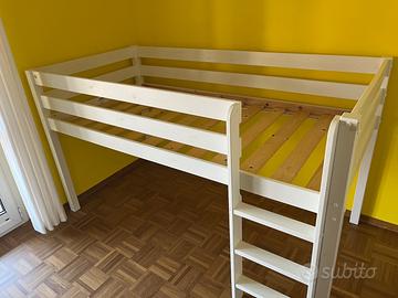 Letto a soppalco a mezza altezza per bambino/a 6+