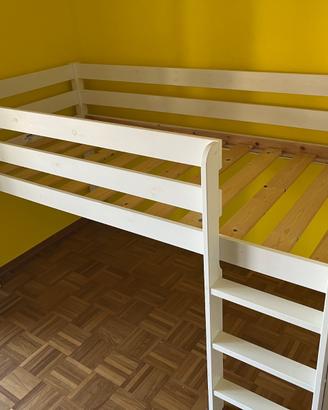 Letto a soppalco a mezza altezza per bambino/a 6+